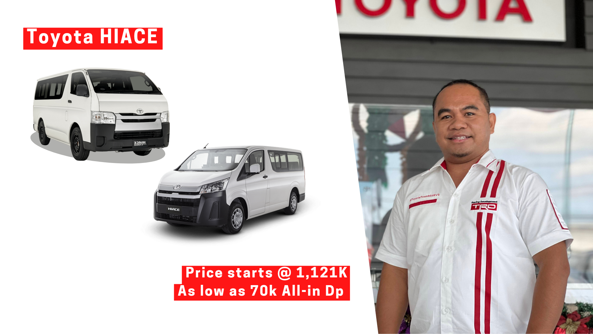 Toyota HIACE Promos by Rogelio Diosay