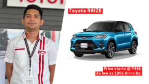 Toyota RAIZE Promos by Ryan Dimaulatan